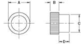 Knurled Knob Dimensions